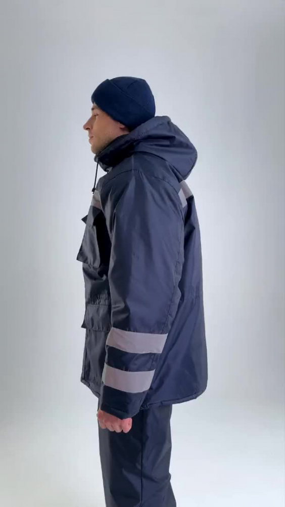 Костюм ЭКСПЕРТ-К НЬЮ утепленный ткань Оксфорд с СОП темно-синий